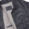 La veste en cuir d’agneau souple et fin, coupe confortable, boutons pression invisibles – Image 3