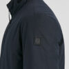 La veste polyvalente au look épuré, matériau au toucher peau de pêche, confortable, marine – Image 5