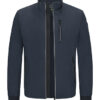 La veste coquille respirante avec demi doublure en microfibre stretch déperlante, marine – Image 2