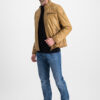 Le blouson en cuir souple et fin, lisse et traité en surface pour un look vintage, cognac – Image 2