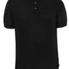 Le polo classique noir en crêpe de coton, coupe standard – Image 2