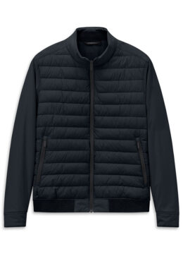 La veste polyvalente au design moderne, 100% polyester, marine