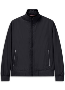 Le blouson décontracté à col montant, coupe régulière, marine